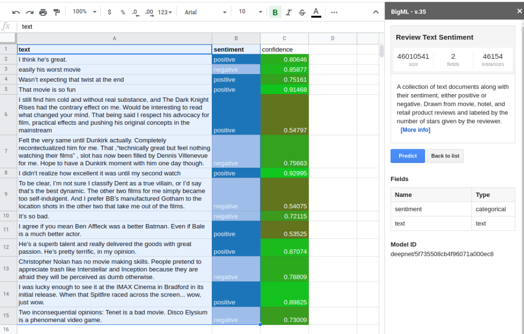 Machine Learning a major part of Google Sheets 7